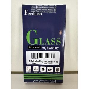 Ferilinso 3 Pack for Apple iPhone 14 Pro Privacy Screen Protector Tempered Glass